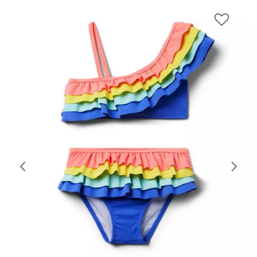 Janie & Jack Ruffled Kids Swim Set